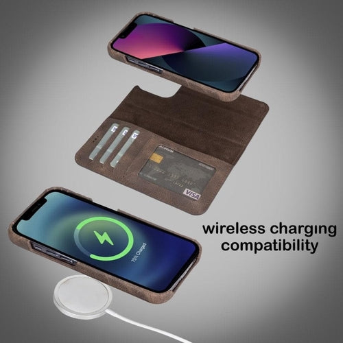 Full Leather Coating Wallet Case for Apple iPhone 13