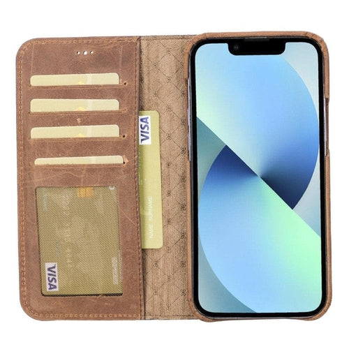 Full Leather Coating Wallet Case for Apple iPhone 13