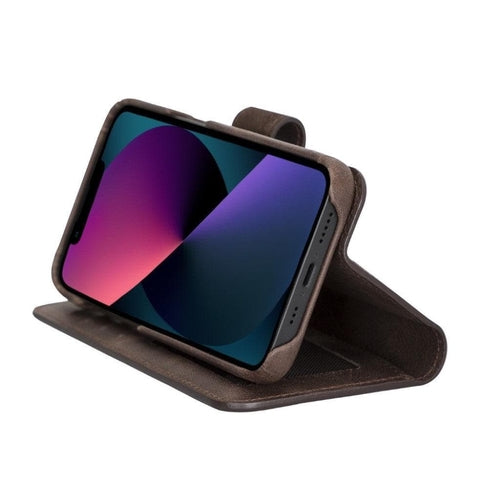 Full Leather Coating Wallet Case for Apple iPhone 13