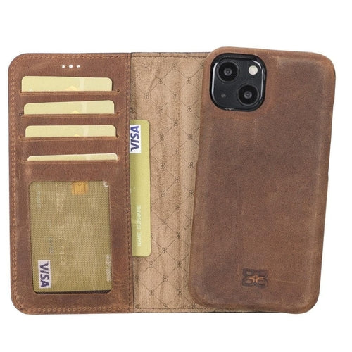 Full Leather Coating Wallet Case for Apple iPhone 13